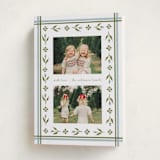 "Little Floral Border" - Holiday Cards in Glacier by Elsa Duncan - Folded Card