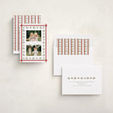 "Little Floral Border" - Holiday Cards in Christmas Classic by Elsa Duncan - Assembled