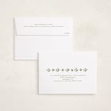 "Little Floral Border" - Holiday Cards in Glacier by Elsa Duncan - FREE Recipient Addressing