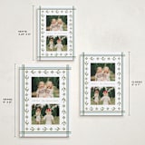 "Little Floral Border" - Holiday Cards in Glacier by Elsa Duncan - Formats Available