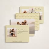 "Vintage Charm" - Holiday Cards in Buttercup by Nicoletta Savod - Back of Card Options