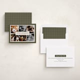 "Bordering Six" - Holiday Cards in Pine by Brianne Larsen - Assembled