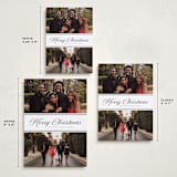 "Two Photo Split" - Holiday Cards in Cloud by Nicole Walsh - Formats Available