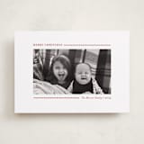 "Candy Cane Lines" - Holiday Cards in Candy Cane by Allison Orszak - Front