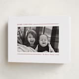 "Candy Cane Lines" - Holiday Cards in Candy Cane by Allison Orszak - Folded Card