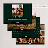 "Holiday Greenery" - Holiday Cards in Spruce by Kacey Kendrick Wagner - Back of Card Options