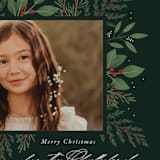 "Holiday Greenery" - Holiday Cards in Spruce by Kacey Kendrick Wagner - Detail