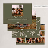 "Wrapping Paper" - Holiday Cards in Forest by Melanie Severin - Back of Card Options