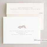 "Soft Wreath" - Holiday Cards in Dove by Heather Cairl - FREE Recipient Addressing