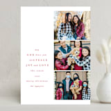 "His Blessings" - Holiday Cards in Berry by Creo Study - Front