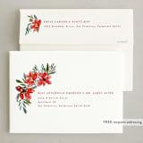 "His Blessings" - Holiday Cards in Berry by Creo Study - FREE Recipient Addressing