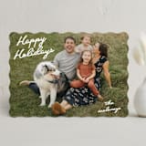 "Squiggles" - Holiday Cards in Snow by Tennie and Co. - Front