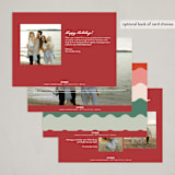 "Squiggles" - Holiday Cards in Snow by Tennie and Co. - Back of Card Options