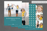 "Retro Merriest Christmas" - Holiday Cards in Teal by Nam Bourassa - Backer Options