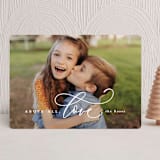 "Above All, Love" - Holiday Cards in Snow by Julia Hall - Front