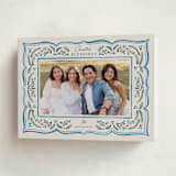 "Scalloped Edge Holiday" - Holiday Cards in Sapphire by Chris Griffith - Folded Card