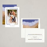 "Painted Line Frame" - Holiday Cards in Blue Jay by Alethea and Ruth - Assembled