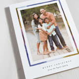 "Painted Line Frame" - Holiday Cards in Blue Jay by Alethea and Ruth - Detail