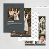 "Love and Wonder" - Holiday Cards in Snowflake by Jessica Williams - Back of Card Options