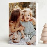 "Love and Wonder" - Holiday Cards in Snowflake by Jessica Williams - Folded Card