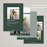 "Corner sentiment" - Holiday Cards in Forest by Jackie Crawford - Back of Card Options