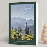 "Corner sentiment" - Holiday Cards in Forest by Jackie Crawford - Folded Card