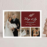 "Leyland" - Holiday Cards in Berry by Angela Pignataro - Front