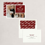 "Leyland" - Holiday Cards in Berry by Angela Pignataro - Assembled