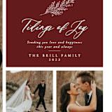 "Leyland" - Holiday Cards in Berry by Angela Pignataro - Detail