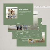 "moderne noël" - Holiday Cards in Pine Needle by Benita Crandall - Back of Card Options