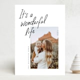 "Marker Ink" - Holiday Cards in Snow by Adelyn T. - Front