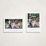 "Daisies" - Holiday Cards in Ash by Wildfield Paper Co - Photo Orientation Options
