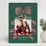 "stripes bow" - Holiday Cards in Mistletoe by Vivian Yiwing - Front