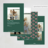 "stripes bow" - Holiday Cards in Mistletoe by Vivian Yiwing - Back of Card Options