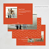 "Best Wishes" - Holiday Cards in Cherry by Ani Somi - Back of Card Options