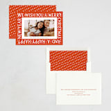 "Best Wishes" - Holiday Cards in Cherry by Ani Somi - Assembled