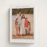 "Minimalist Frame" - Holiday Cards in Snow by Nicole Walsh - Folded Card