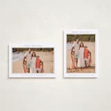 "Minimalist Frame" - Holiday Cards in Snow by Nicole Walsh - Photo Orientation Options