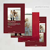 "brushed texture" - Holiday Cards in Manzanita by Kamala Nahas - Back of Card Options