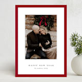 "Gallery Frame" - Holiday Cards in Poinsettia by Stacey Meacham - Front