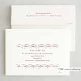 "Gallery Frame" - Holiday Cards in Poinsettia by Stacey Meacham - FREE Recipient Addressing