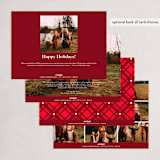 "Polished" - Holiday Cards in Cardinal by Melanie Kosuge - Back of Card Options