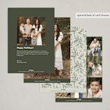 "Let Heaven" - Holiday Cards in Sage by Kristen Smith - Back of Card Options