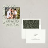 "Let Heaven" - Holiday Cards in Sage by Kristen Smith - Assembled