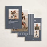 "Elegant Emblem" - Holiday Cards in Night Sky by Ekko Studio - Back of Card Options