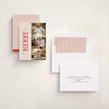 "Merry Trio" - Holiday Cards in Poinsettia by Julie Murray - Assembled