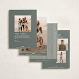 "Christmas Classics" - Holiday Cards in Cream by Robert and Stella - Back of Card Options