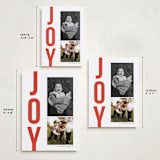 "Bold Type" - Holiday Cards in Holly Berry by Morgan Kendall - Formats Available
