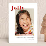 "Feature" - Holiday Cards in Peppermint by Tennie and Co. - Front