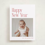 "Modern Serif" - Holiday Cards in Santa Suit by Nicole Walsh - Front